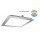 Downlight panel LED Cuadrado 225x225mm Niquel Satinado 18W CCT